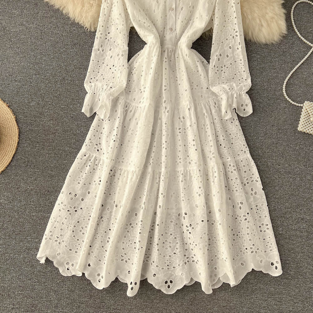 Anne Cut-out Lace Dress