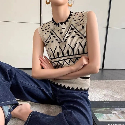 Eliana Knitted Vintage Vest