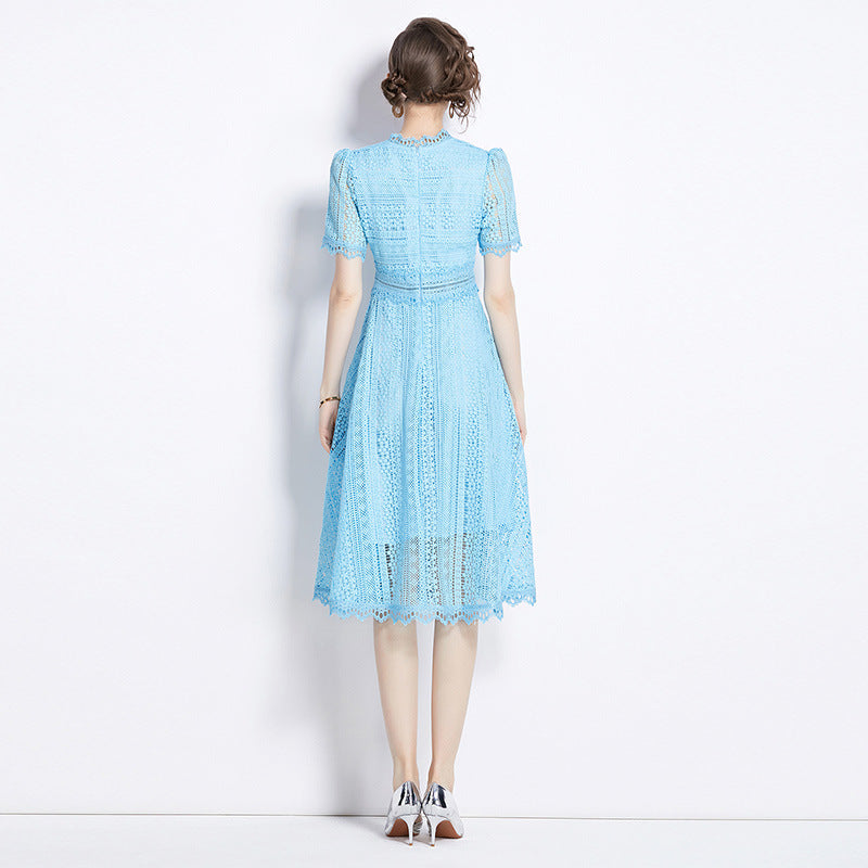 Lavinia french blue dress