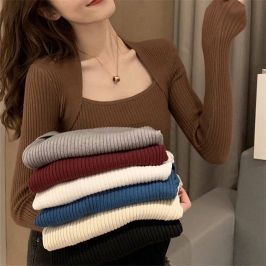 Aria Trendy Knit Layered Top