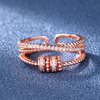 Diamond-studded Rotating Rings
