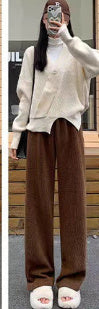 Addison Fleece Wide-leg Pants
