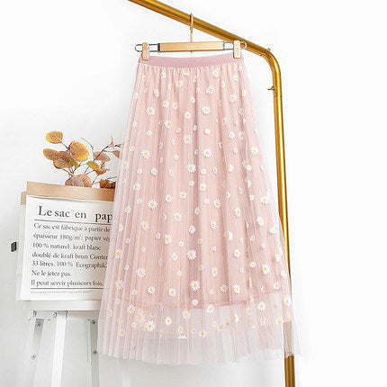 Daisy Chiffon A- Line Skirt