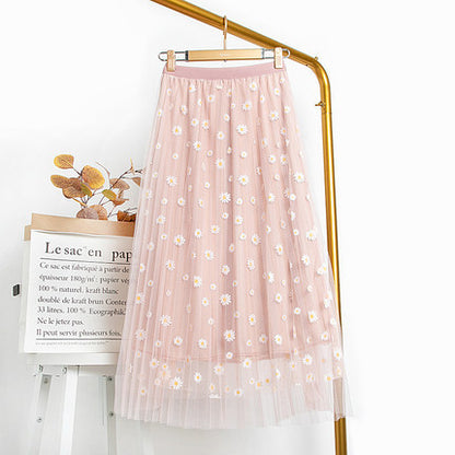 Daisy Chiffon A- Line Skirt