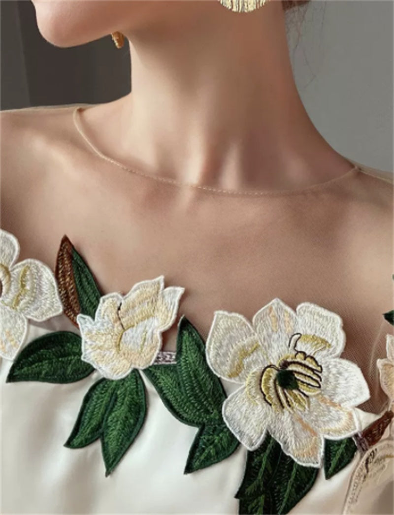 Hope Satin Embroidered Shirt