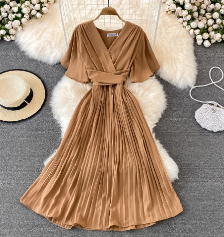 Erica V-Neck Short Sleeve Dress