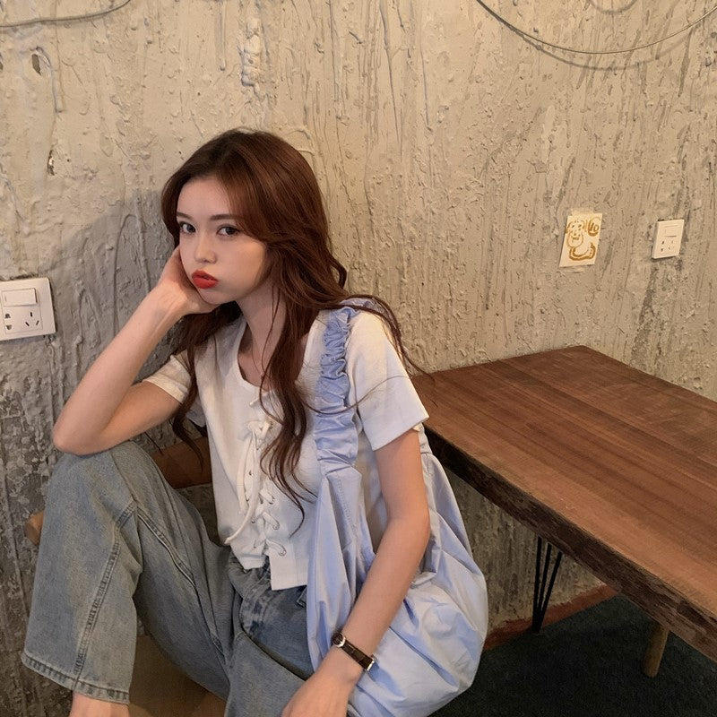 Charlotte string tie tee