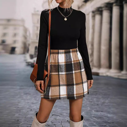 Hanna Autumn Check Skirt