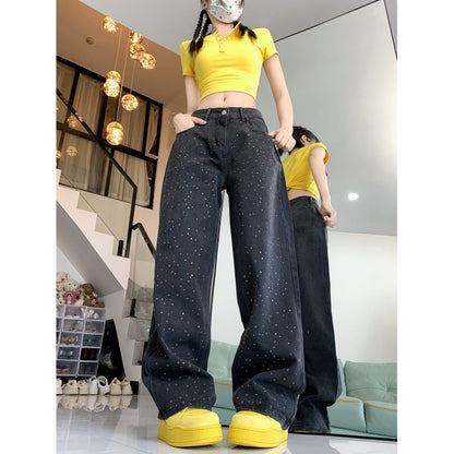 Tira Straight Wide Leg Jeans